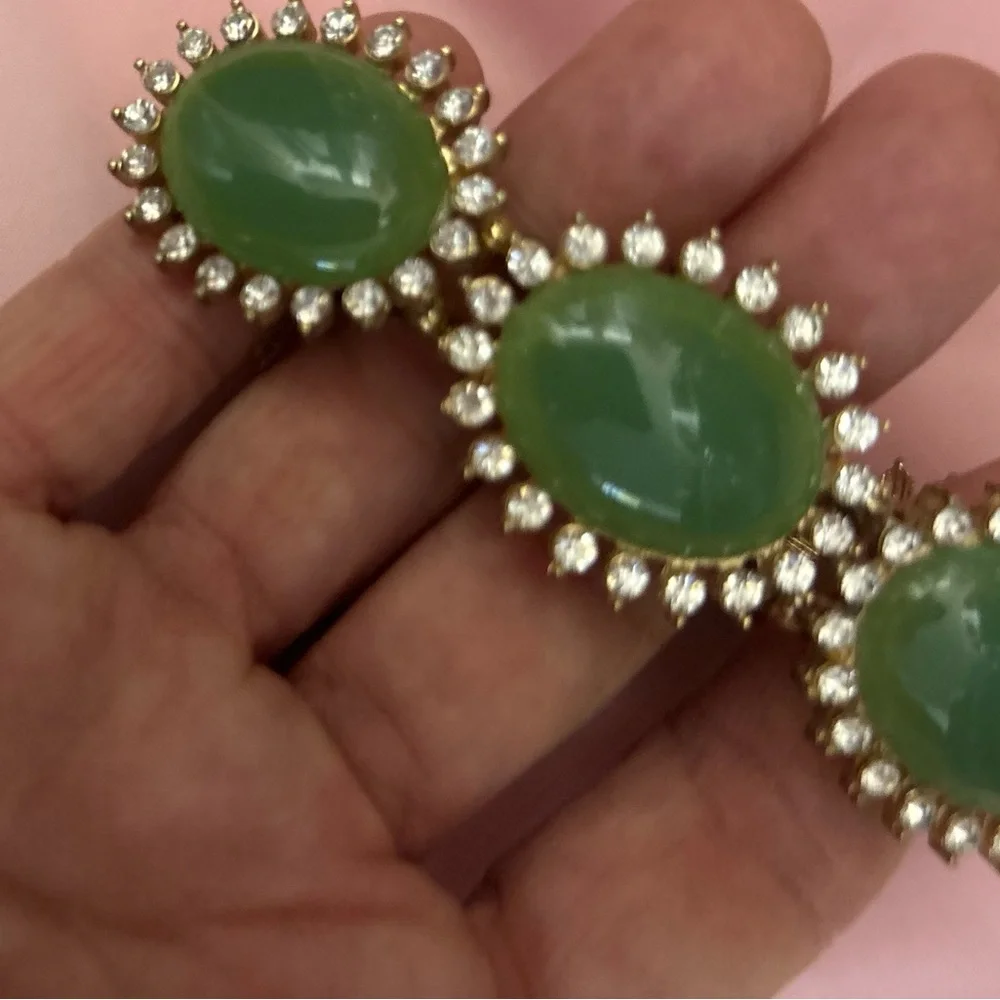 Tasha Green and Gold Bracelet - Picture 3 of 4
